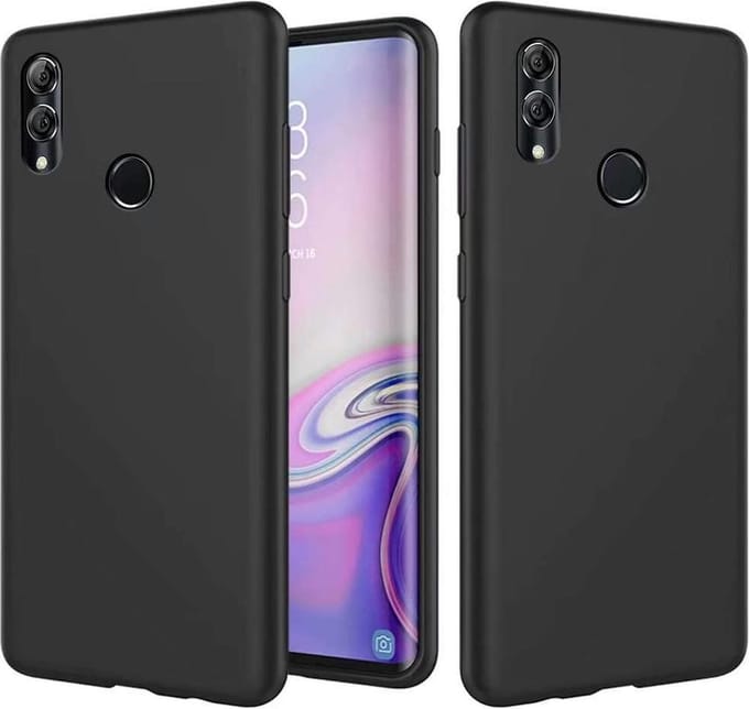 Silicone hoesje zwart Geschikt voor: Huawei P Smart 2019