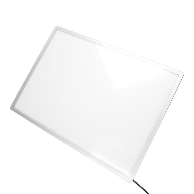 Boîte à lumière publicitaire pour salon de coiffure, panneau d'affichage avec support en métal white