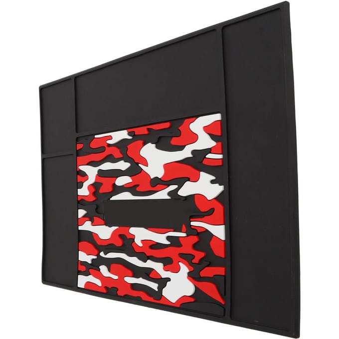 Kappersmatten Antislip Salon Kappersstation Organizer Pad Flexibele Siliconen Mat red