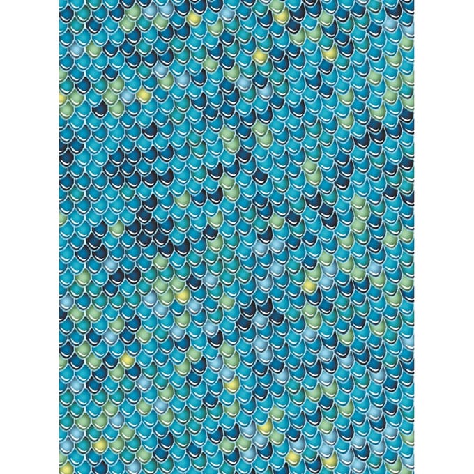Décopatch papier "Vis schubben", 3 ervan