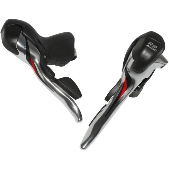 Paar triple aluminium road shifters compatibel met shimano behalve tiagra 4700 Microshift