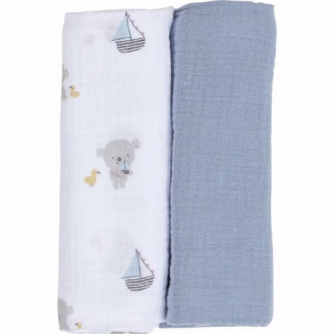 Lange van katoen voor baby FreeON by Bubaba Blue Ship