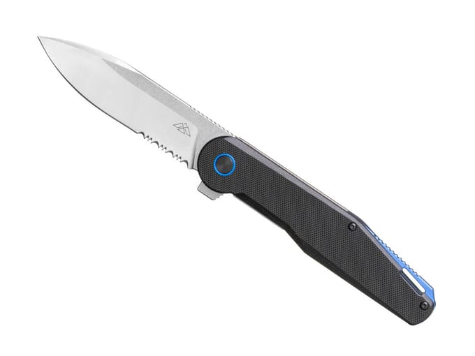 Black Eagle Sahara Midnight Black – Zakmes – Gedeeltelijk gekarteld – Outdoor – Bushcraft