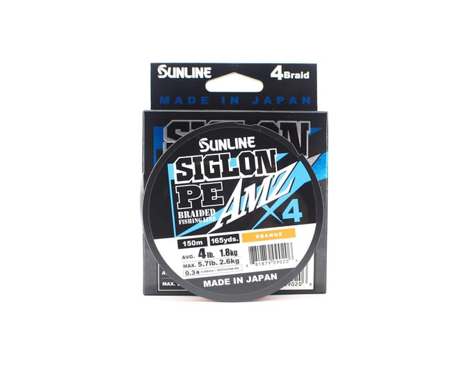 Sunline PE Line X4 Siglon AMZ 150M PE 0,3 4LB Oranje (0206) oranje