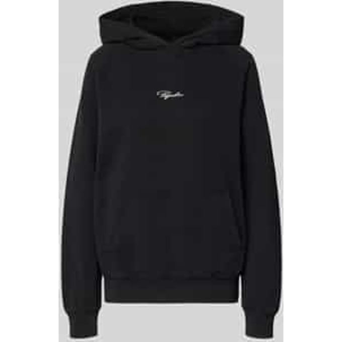 Hoodie met labelstitching