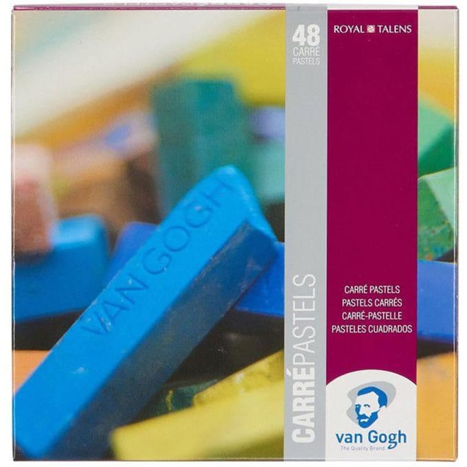 Pastels - Carrés de couleur - Van Gogh - Assortiment de 48 pièces