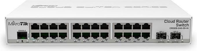 Mikrotik CRS326-24G-2S+IN netwerk-switch Managed Gigabit Ethernet (10/100/1000) Power over Ethernet (PoE) Wit