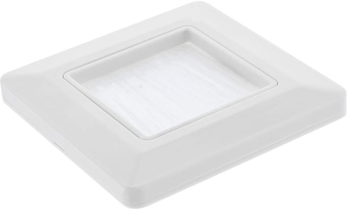 InLine® frame met borstelrooster, voor TV, wit RAL9010