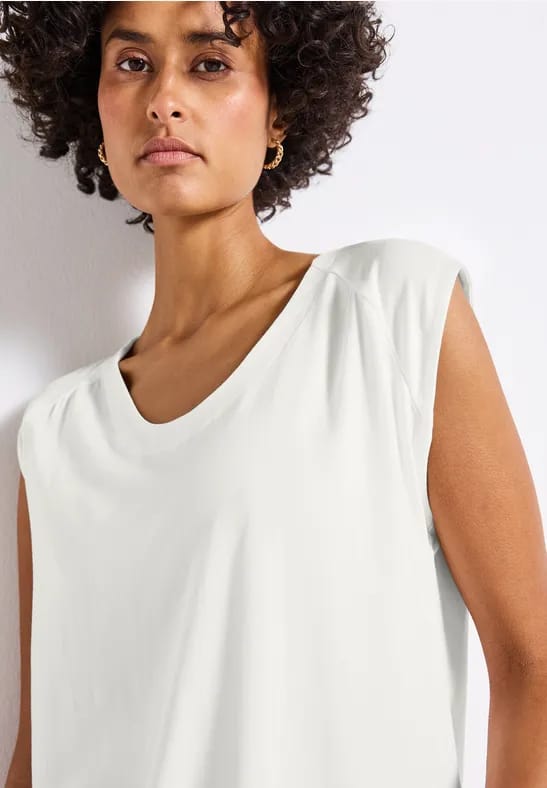 Shirt van jersey met elastische zoom