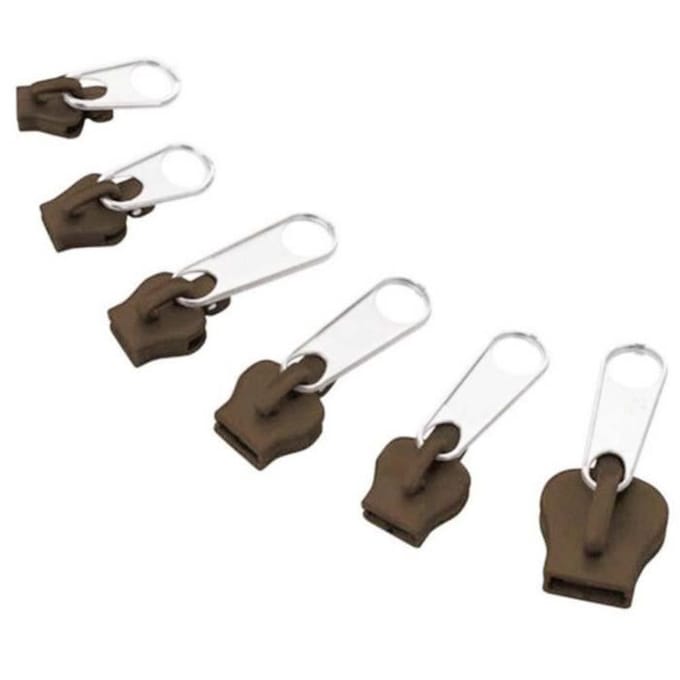 Kit de réparation fermeture éclair - GOTOTOP - 6 pièces - Métal et PVC - Durable et léger
