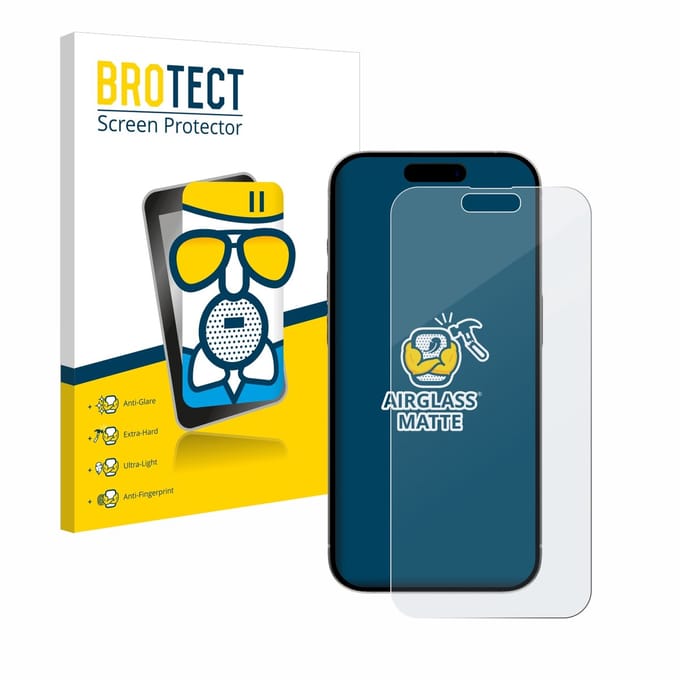 BROTECT - Screenprotector voor Apple iPhone 15 Plus - Folie Beschermfolie Beschermglas matte