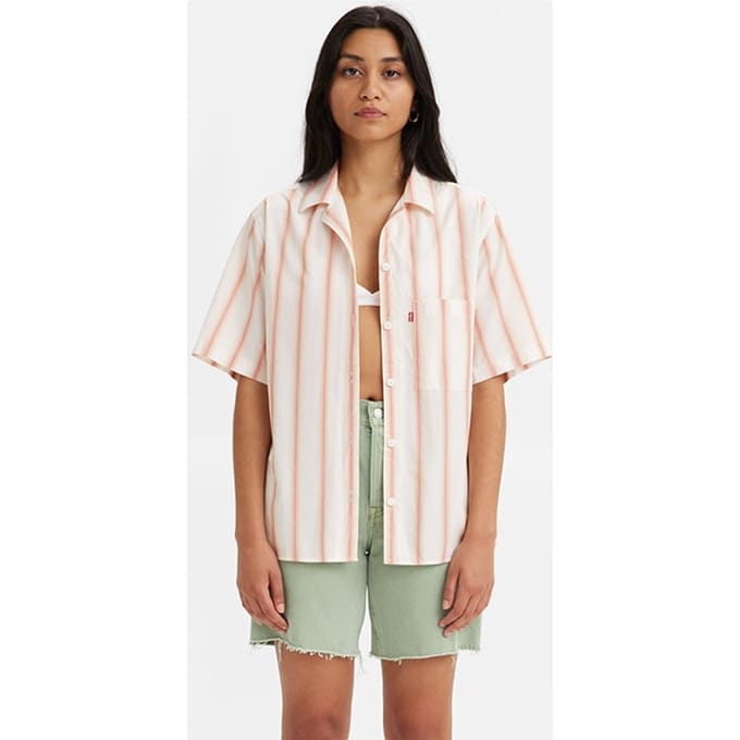 Levi's Alfie Button-down Shirt Beige Taglia: XXS | Magliette intime Outlet | Donna | Marrone