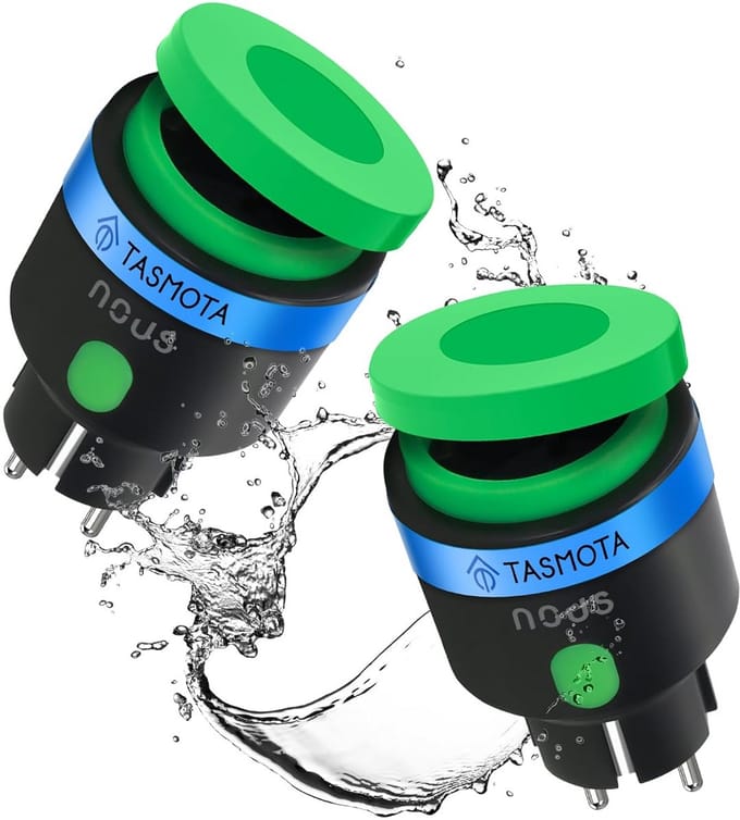 Slimme Buitenstekker met WiFi, Energieverbruik Meting en Timer, IP44 Waterdicht
