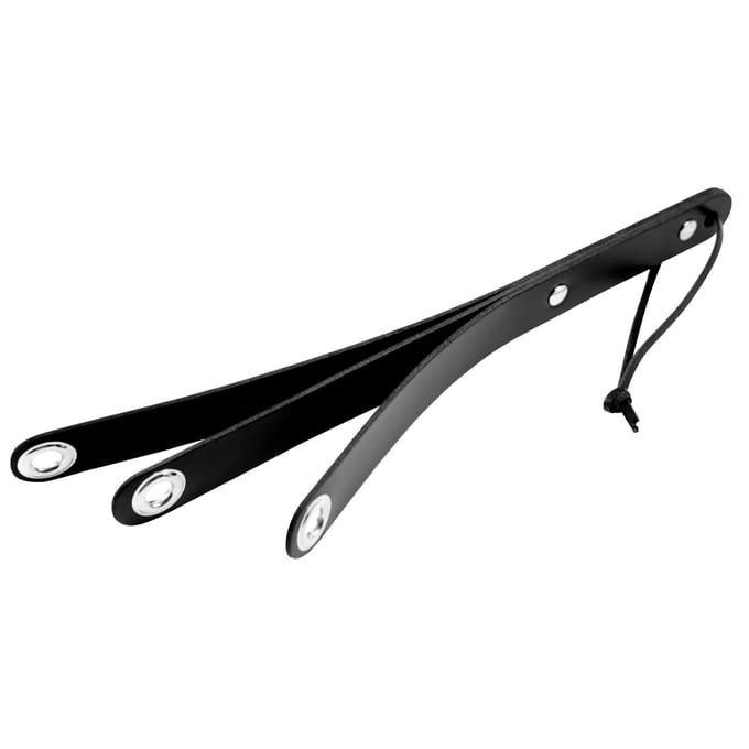 XX-Dreamtoys - Lederen paddle 3 weg met zwarte oogjes