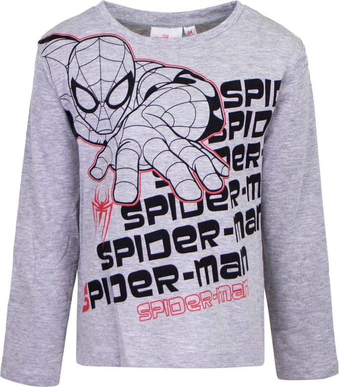 Marvel Spiderman shirt - Lange mouw - SPIDERMAN - grijs - maat 98 (3)