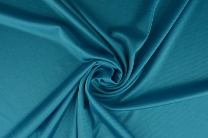 15 meter stretch voering - Petrol - 100% polyester