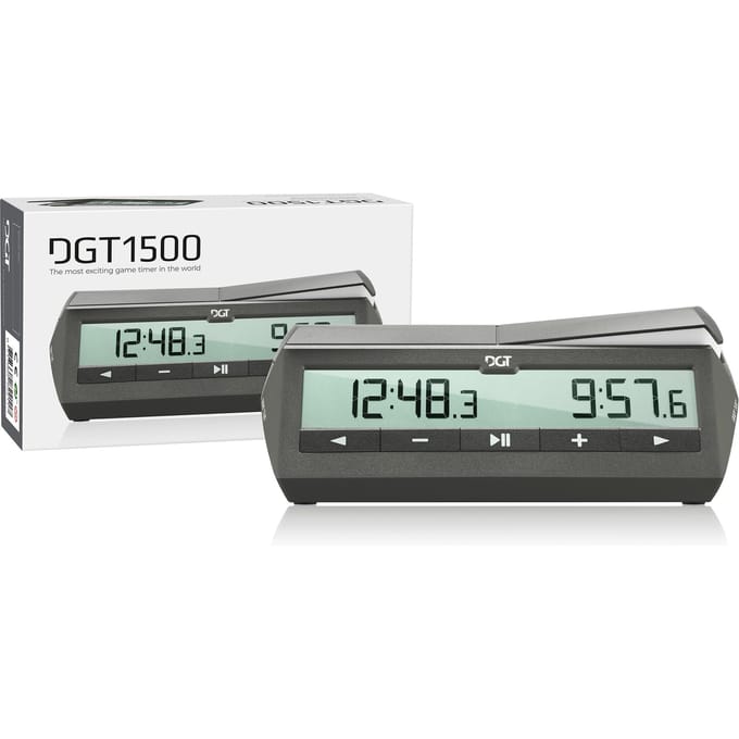 DGT 1500 digitale schaakklok grijs