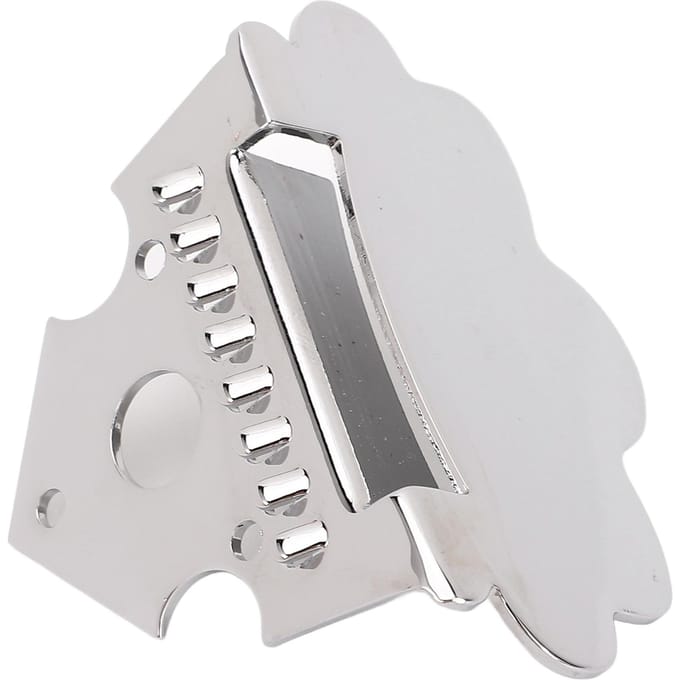 Mandoline Staartstuk Zinklegering 8 Snaren Driehoekige Vorm Mandoline Staartstuk Vervanging white