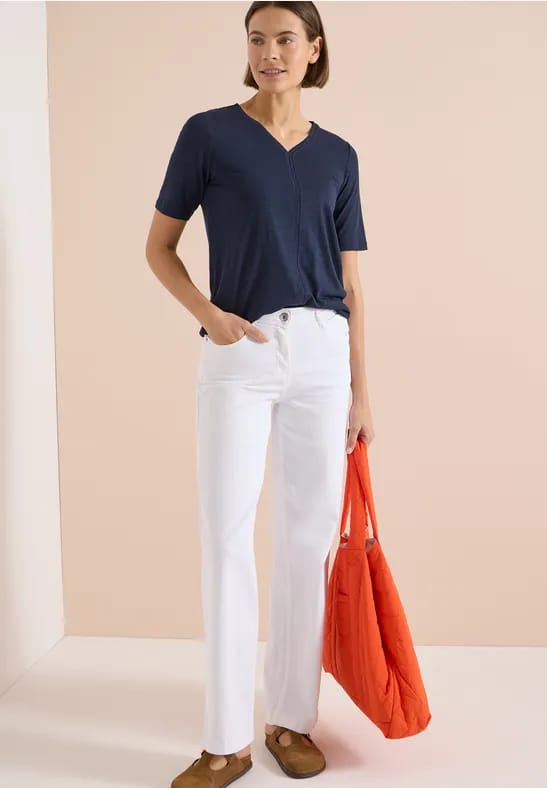 Shirt met korte mouwen in tuniekstijl