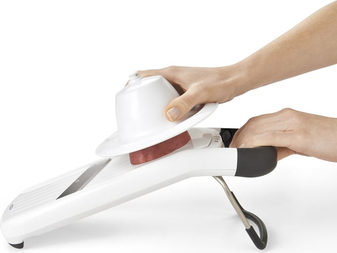 OXO - Mandoline - Keukensnijder - Groentesnijder - Met restenhouder