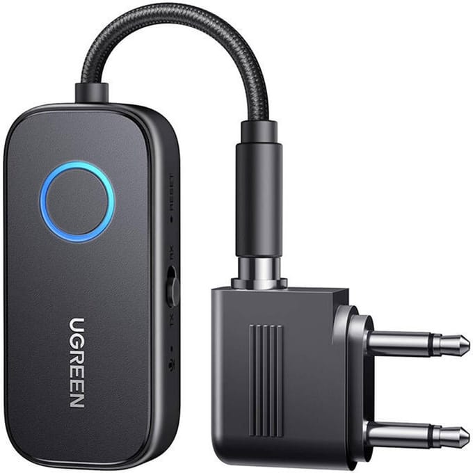 Ugreen Bluetooth 5.3 Ontvanger Zender Voor Telefoons Met Mini-Jack 3,5 Mm Z