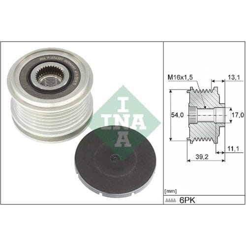 Schaeffler Ina Poelie, alternator INA 535 0375 10