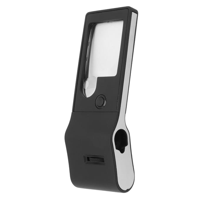 LED-verlichte loep 3x 10x 55x Draagbare asferische loep Hoge helderheid UV-detectie Vergrootglas