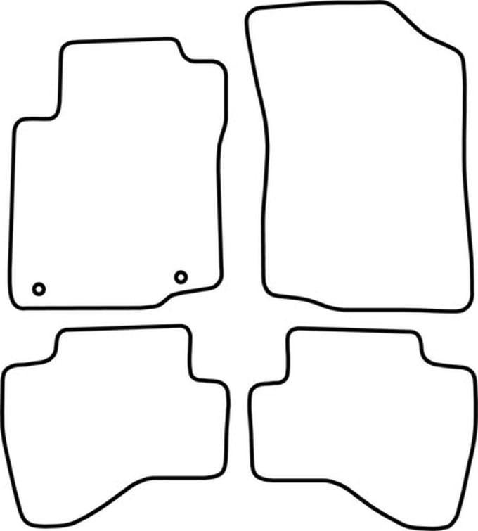 Automatten | Mattenset Peugeot 107 - 2010 - 2013