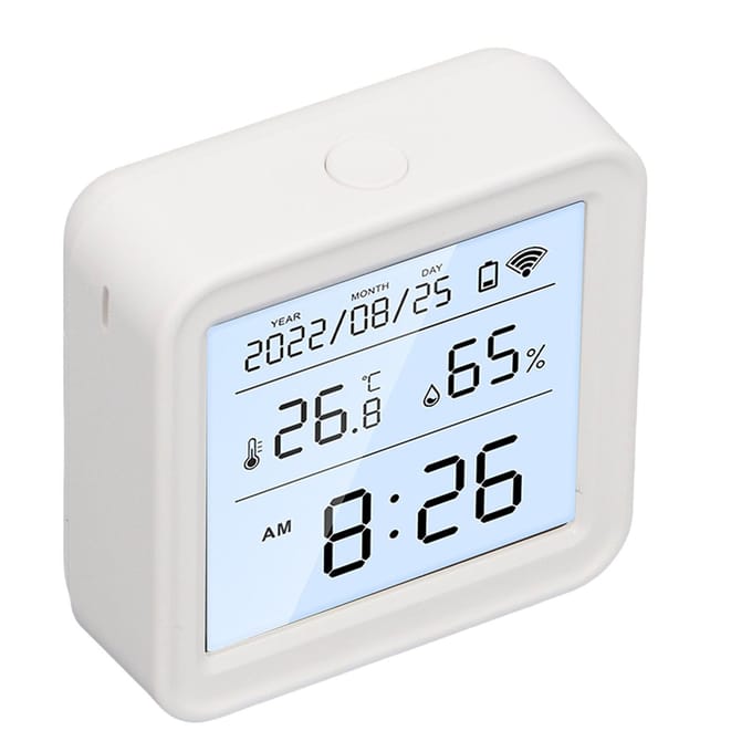 WiFi Temperatuur Vochtigheid Detector voor Tuya LCD Display APP Bediening Thermometer Hygrometer voor white