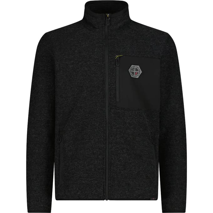 Technische fleece in gemêleerd breisel CMP