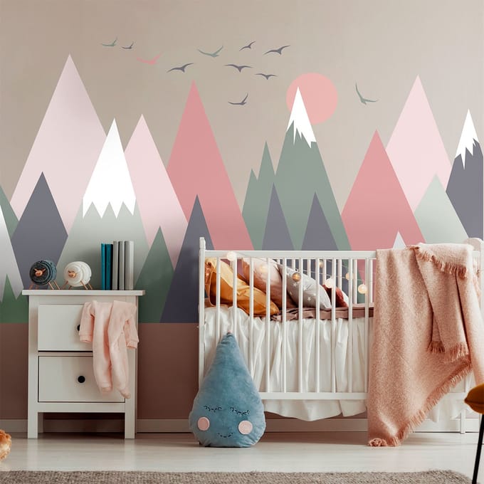 Kinderstickers van Scandinavische bergen, Odeka, 110 x 165 cm