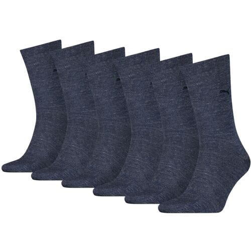 Puma Herensokken Classic - Denim - 6 paar heren sokken - Maat 39/42