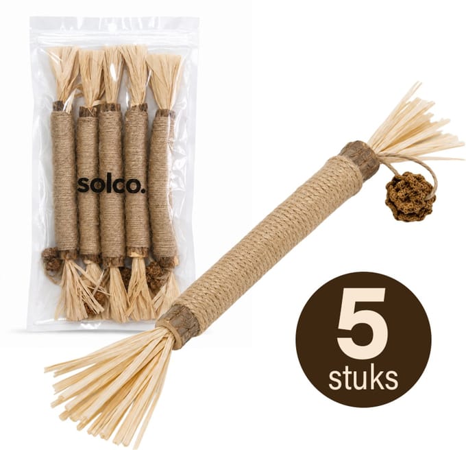 Matatabi stokjes kat 5 stuks - 100% Natuurlijk en Eetbaar Kattenspeelgoed - Catnip Effect voor Kat