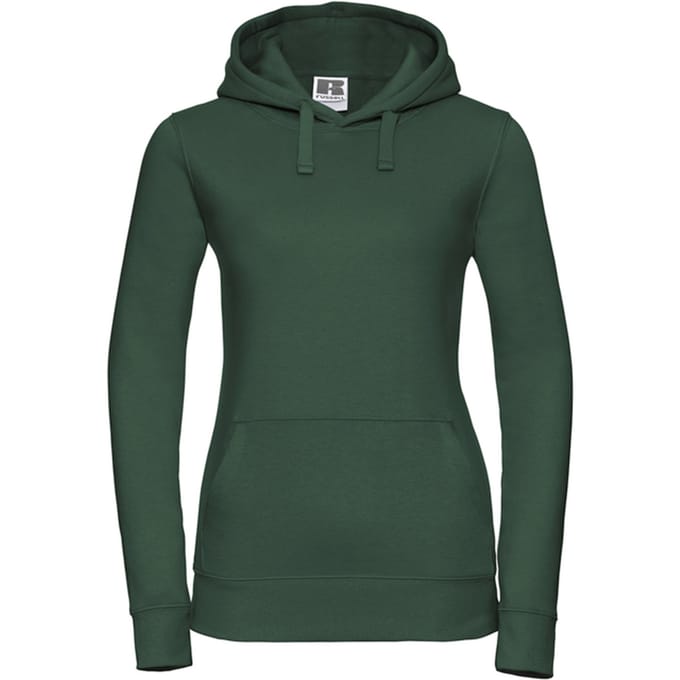 Russell Dames/Dames Authentic Hoodie (Fles groen)