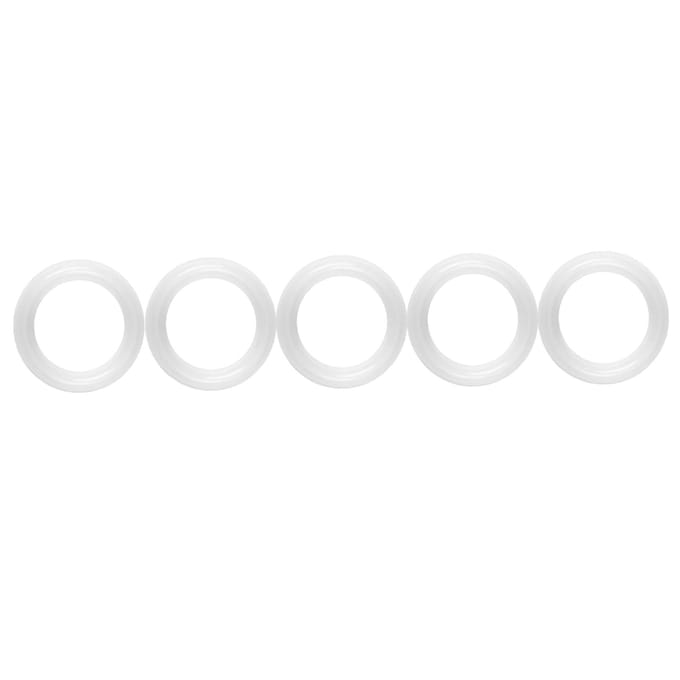 Lot de 10 joints d'étanchéité en silicone pour colliers de serrage sanitaires de 1,5 white