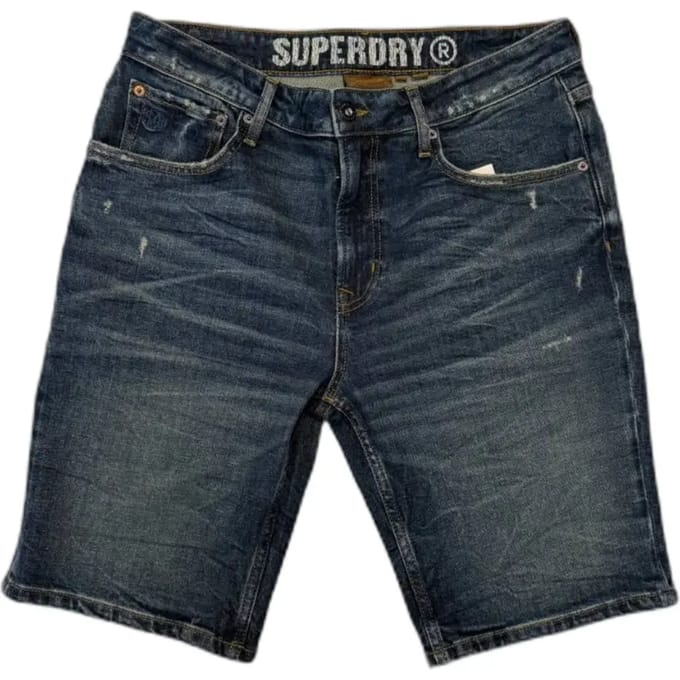 Superdry - Vintage Straight Shorts - Heren - Jeans shorts