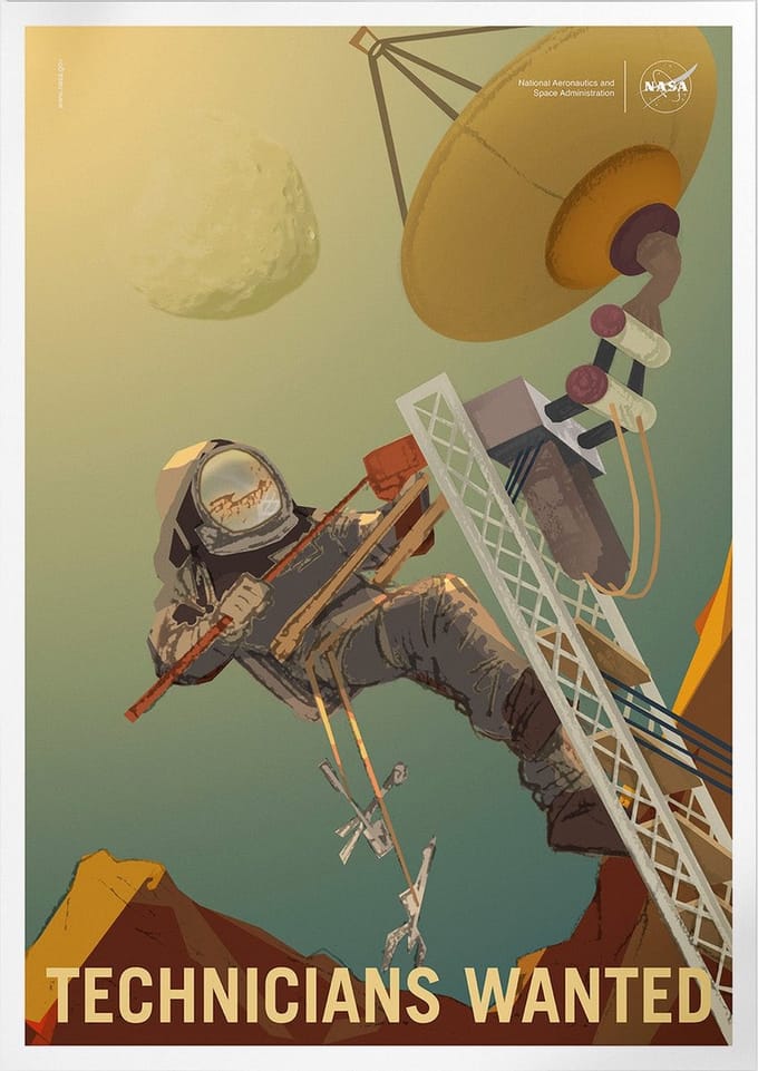 Engineer Our Future On Mars | Space, Astronomie & Ruimtevaart Poster | B2: 50x70 cm