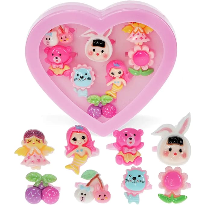 Hartvormige ring voor kinderen Rex London (x8)