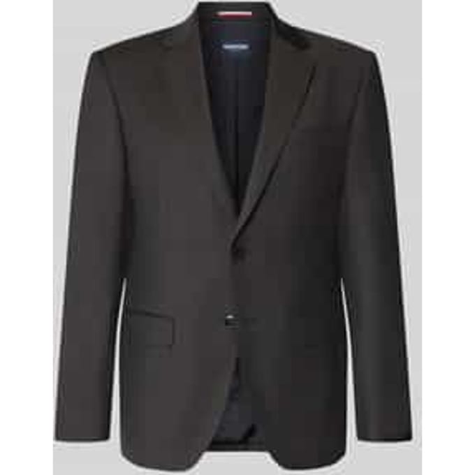 Slim fit colbert met klepzakken model 'Birdseye'