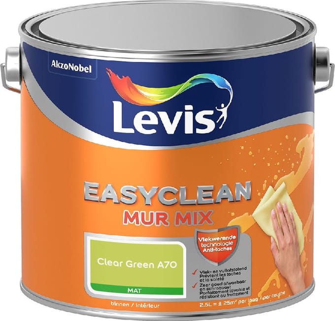 Levis - Easyclean Mur Mat Mix - Clear Green A70 - Mengverf - 2,5 L