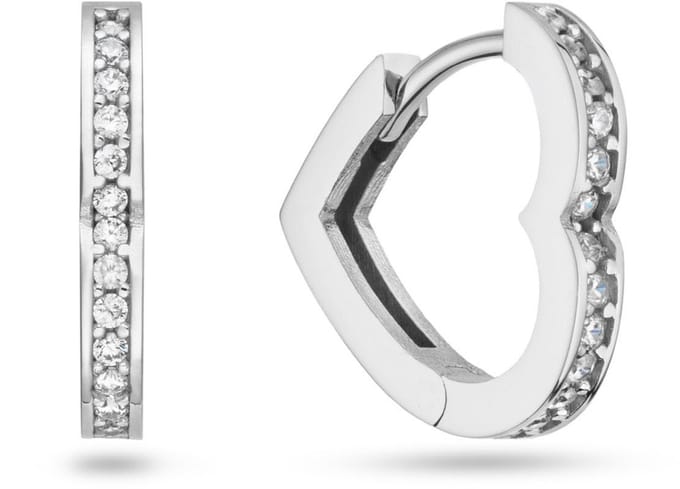 Klapoorringen Hart CZ M 925RD