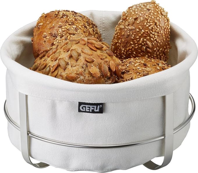 GEFU BRUNCH Broodmand - Opvouwbaar - Katoen/RVS