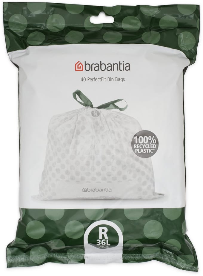 Brabantia PerfectFit Vuilniszakken - 36 l - Code R - 40 stuks