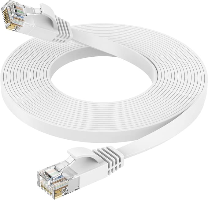 Ethernet Cable Netwerkkabel 10 m, Cat6 RJ45 Patch Kabel, 1.0 Gbps Internet Kabel voor router/gaming/modem