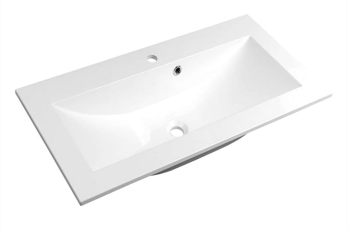 Sapho Yukon - Inbouw wastafel 70x45 cm, wit YU070