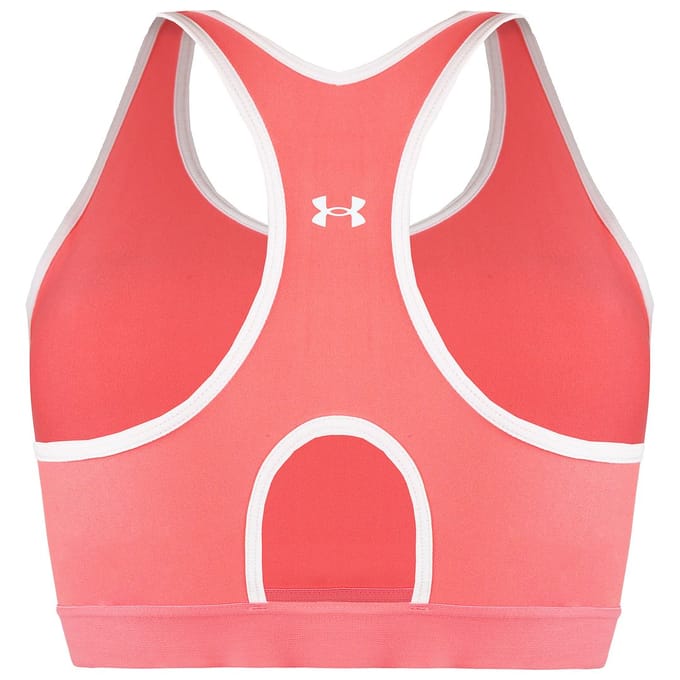 Under Armour Mid Keyhole Dames Roze Sportbeha