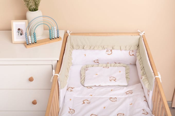 Sensillo bedbumper – bed zijbeschermers – Bedomrander ledikant 180×30-Unicorn