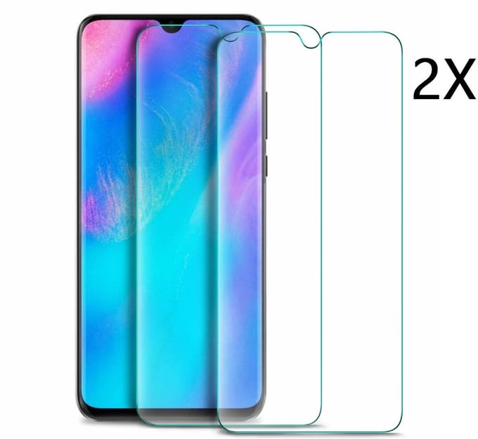 Ntech 2Pack Geschikt voor Huawei P30 Screenprotector |Tempered glass | Beschermglas