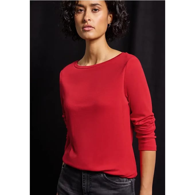 Basic shirt met lange mouwen