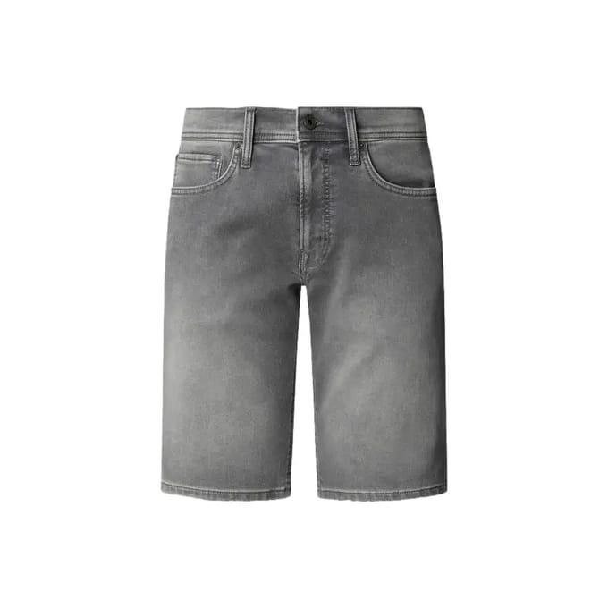 Pepe Jeans Grijze Slim-fit shorts van Gymdigo